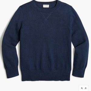 Crew Cuts size 6-7 runs small boys cotton navy pull over sweater